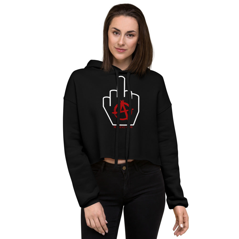 Freedom Logo Crop Hoodie – RevoEvo Wear